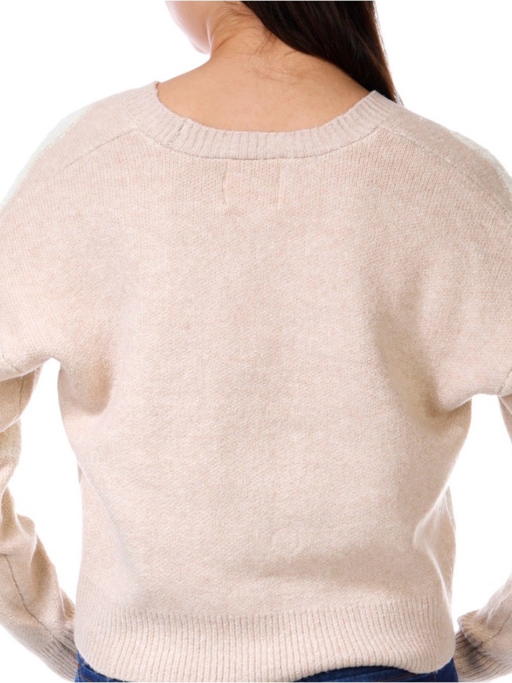 NWT No Comment Juniors Long Sleeve Bow Motif Cardigan - Picture 2 of 2